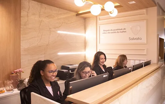 Recepção da Clínica Salvata
